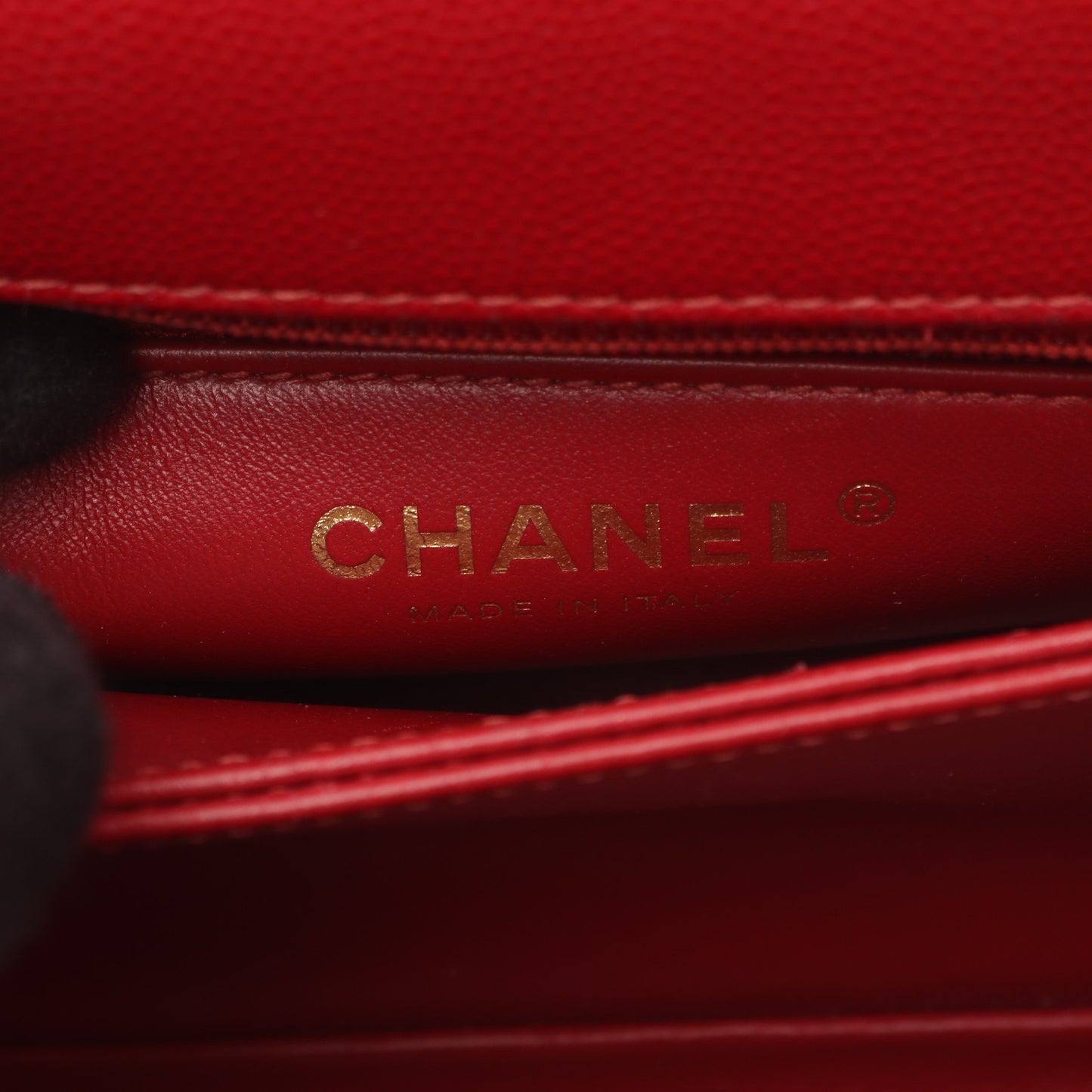 ココハンドル フラップ マトラッセ ハンドバッグ キャビアスキン レッド ゴールド金具 2WAY シャネル バッグ CHANEL