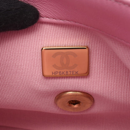 ミニマトラッセ チェーンショルダーバッグ レザー ピンク ゴールド金具 シャネル バッグ CHANEL