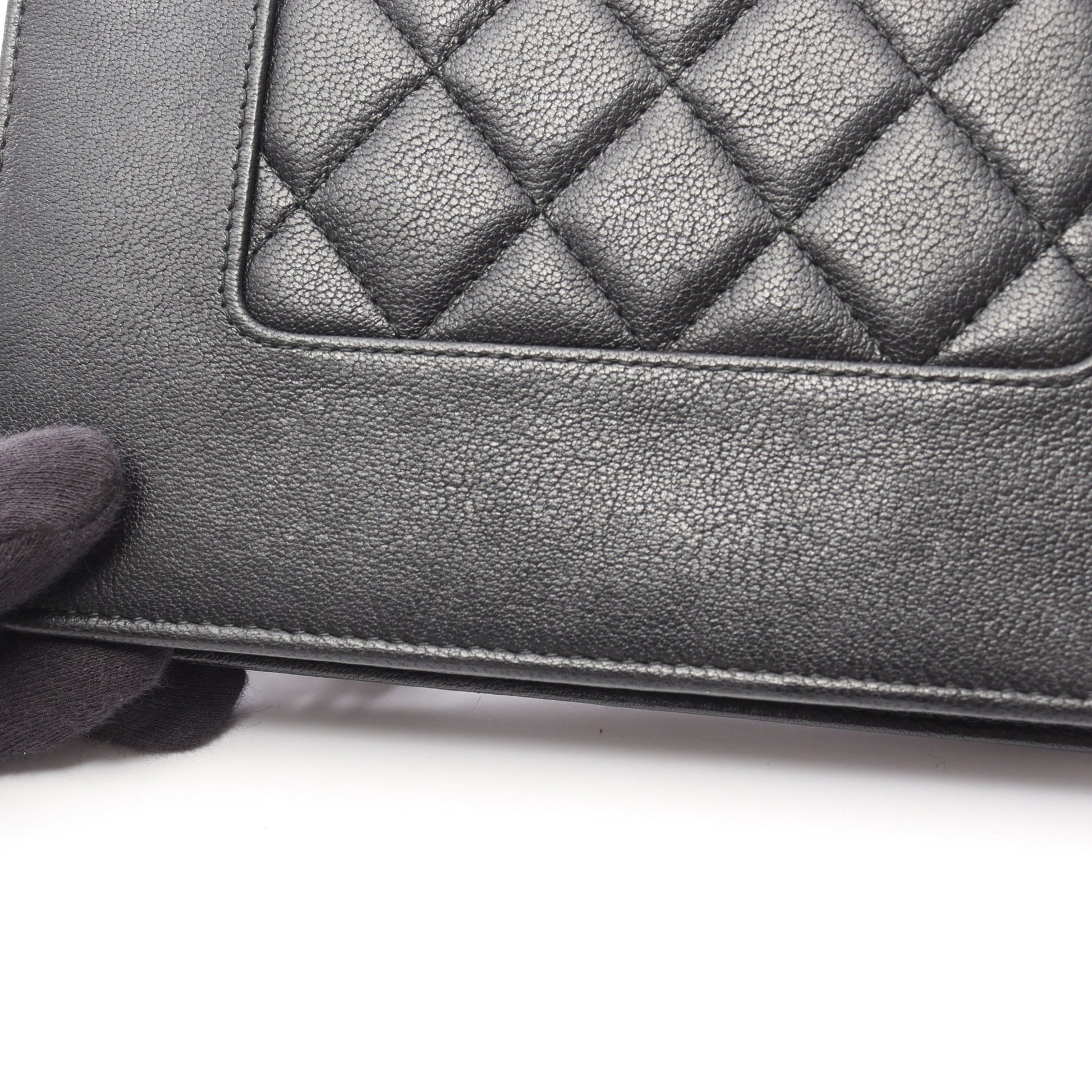 マドモアゼル チェーンウォレット ラムスキン ブラック ゴールド金具 シャネル バッグ CHANEL