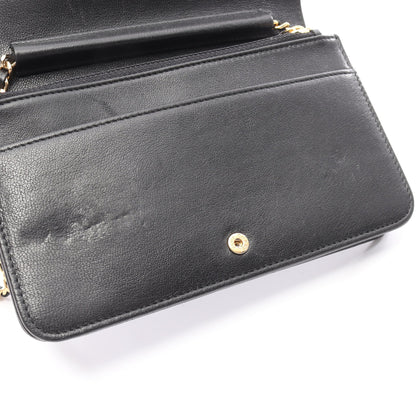 マドモアゼル チェーンウォレット ラムスキン ブラック ゴールド金具 シャネル バッグ CHANEL