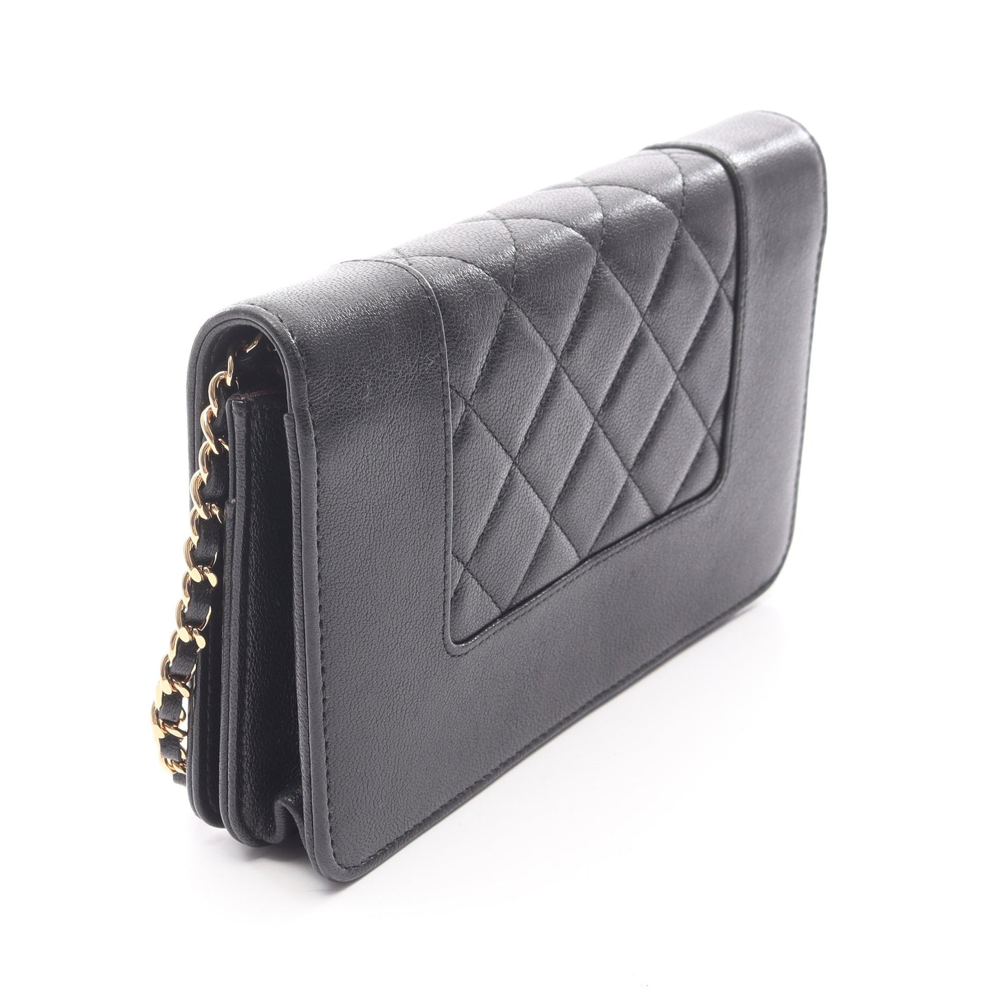 マドモアゼル チェーンウォレット ラムスキン ブラック ゴールド金具 シャネル バッグ CHANEL