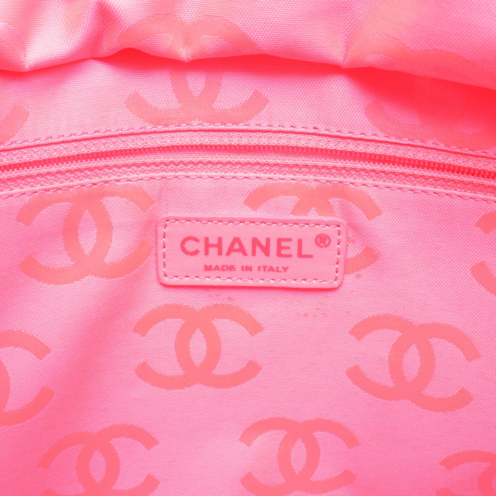 カンボンライン ラージ ショルダーバッグ トートバッグ レザー ブラック シルバー金具 シャネル バッグ CHANEL