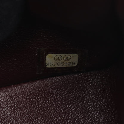 マトラッセ Wフラップ Wチェーンショルダーバッグ キャビアスキン ブラック シルバー金具 シャネル バッグ CHANEL