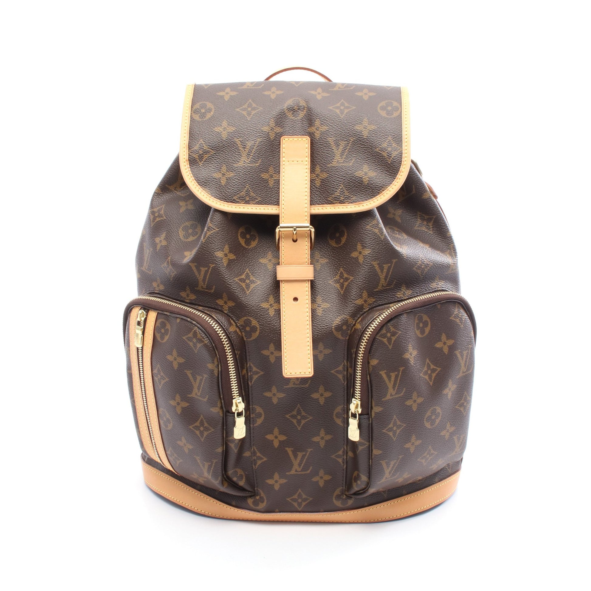 サックアド ボスフォール モノグラム バックパック リュックサック PVC レザー ブラウン ルイヴィトン バッグ LOUIS VUITTON