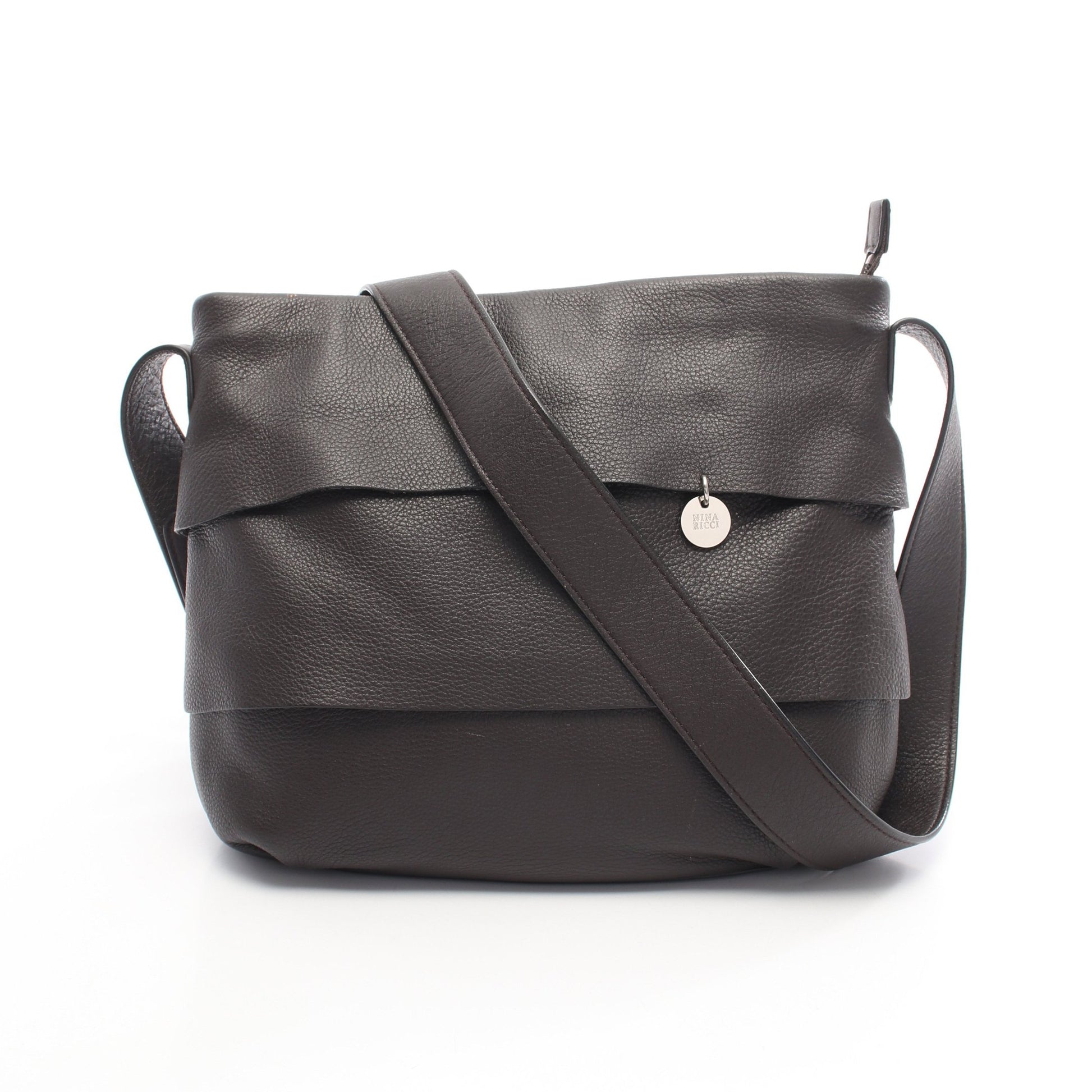 ショルダーバッグ レザー ダークブラウン ニナリッチ バッグ NINA RICCI