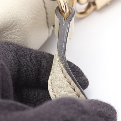 ソーホー ディスコバッグ インターロッキングG ショルダーバッグ レザー オフホワイト グッチ バッグ GUCCI