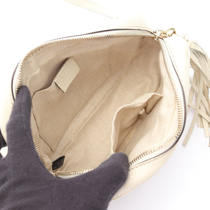 ソーホー ディスコバッグ インターロッキングG ショルダーバッグ レザー オフホワイト グッチ バッグ GUCCI