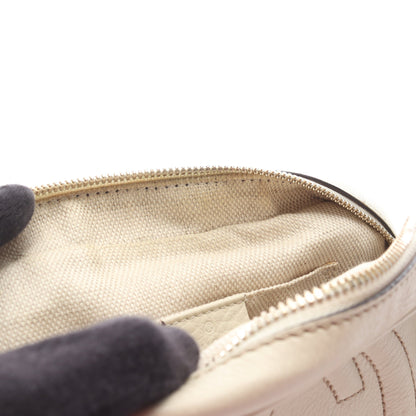 ソーホー ディスコバッグ インターロッキングG ショルダーバッグ レザー オフホワイト グッチ バッグ GUCCI