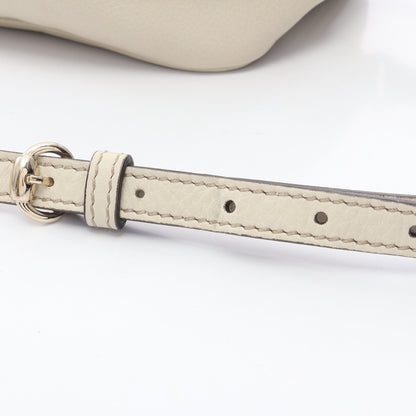 ソーホー ディスコバッグ インターロッキングG ショルダーバッグ レザー オフホワイト グッチ バッグ GUCCI