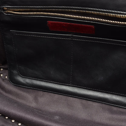 ロックスタッズ ハンドバッグ トートバッグ レザー ブラック ヴァレンティノ バッグ VALENTINO