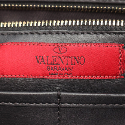 ロックスタッズ ハンドバッグ トートバッグ レザー ブラック ヴァレンティノ バッグ VALENTINO