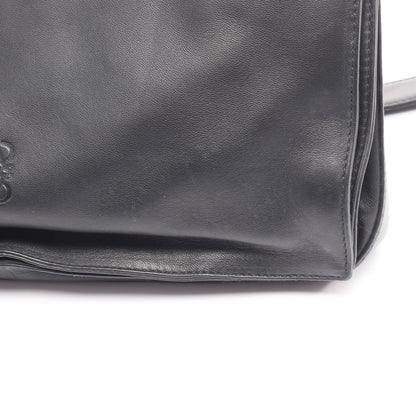 フラメンコ ショルダーバッグ レザー ブラック 巾着 ロエベ バッグ LOEWE