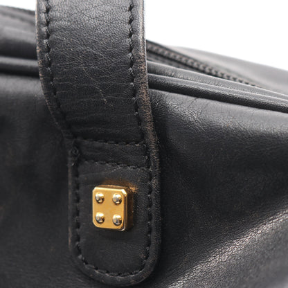 アナグラム ミニボストンバッグ レザー ブラック ロエベ バッグ LOEWE