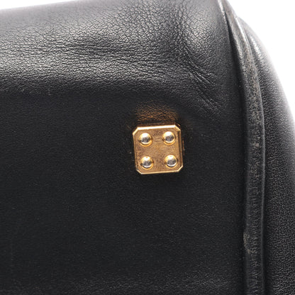 アナグラム ミニボストンバッグ レザー ブラック ロエベ バッグ LOEWE