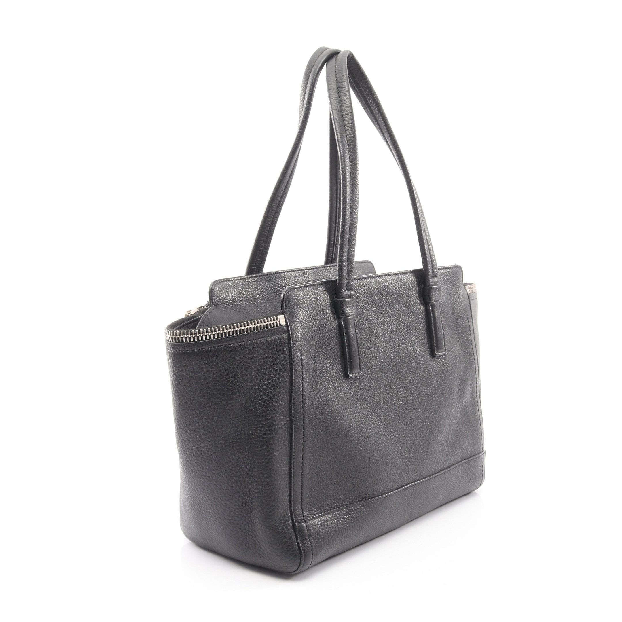 ガンチーニ ハンドバッグ レザー ブラック サルヴァトーレフェラガモ