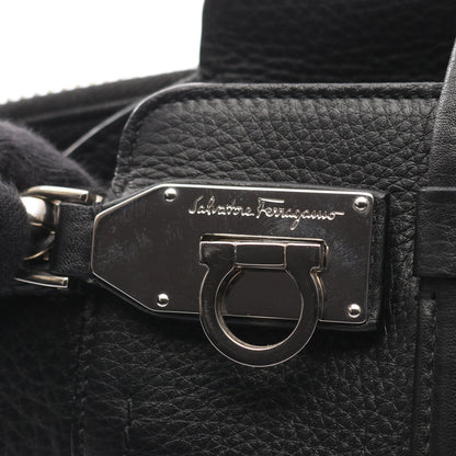 ガンチーニ ハンドバッグ レザー ブラック サルヴァトーレフェラガモ バッグ Salvatore Ferragamo