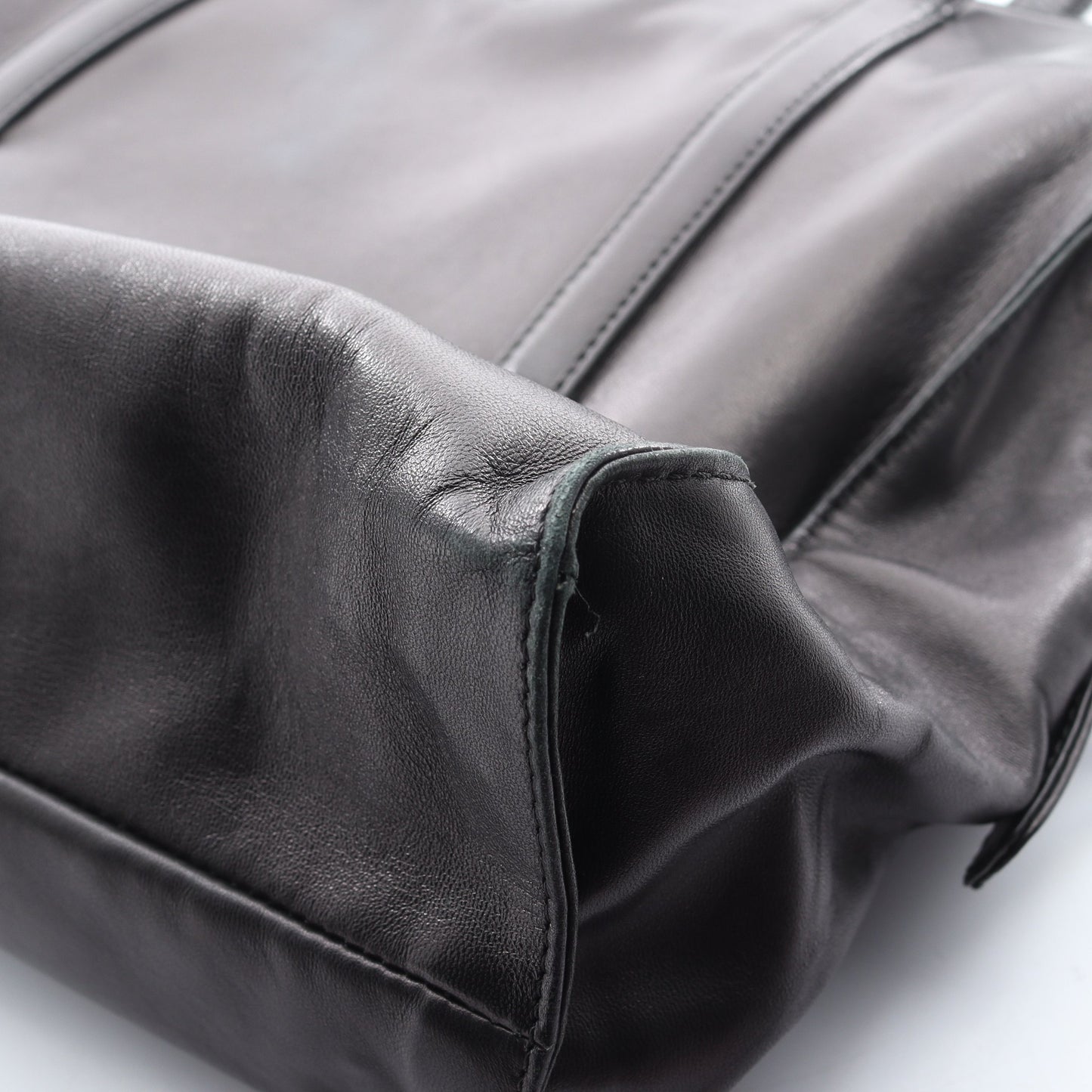 NAPPA ショルダーバッグ レザー ブラック プラダ バッグ PRADA