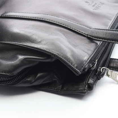 NAPPA ショルダーバッグ レザー ブラック プラダ バッグ PRADA