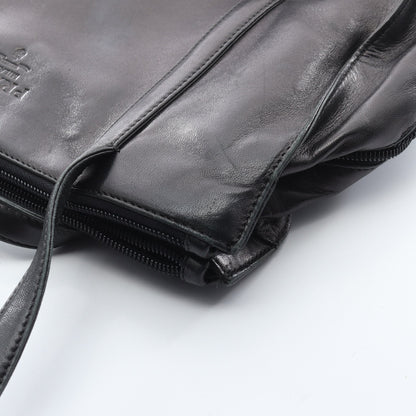 NAPPA ショルダーバッグ レザー ブラック プラダ バッグ PRADA