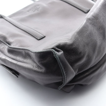 NAPPA ショルダーバッグ レザー ブラック プラダ バッグ PRADA