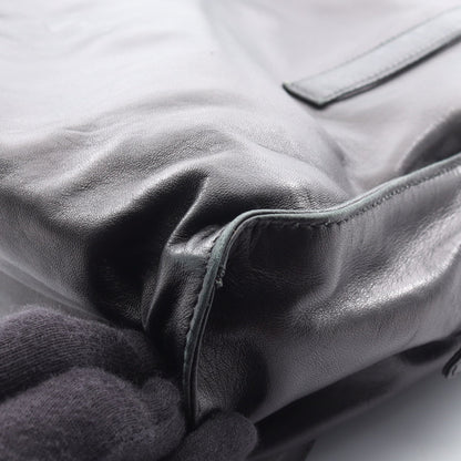 NAPPA ショルダーバッグ レザー ブラック プラダ バッグ PRADA