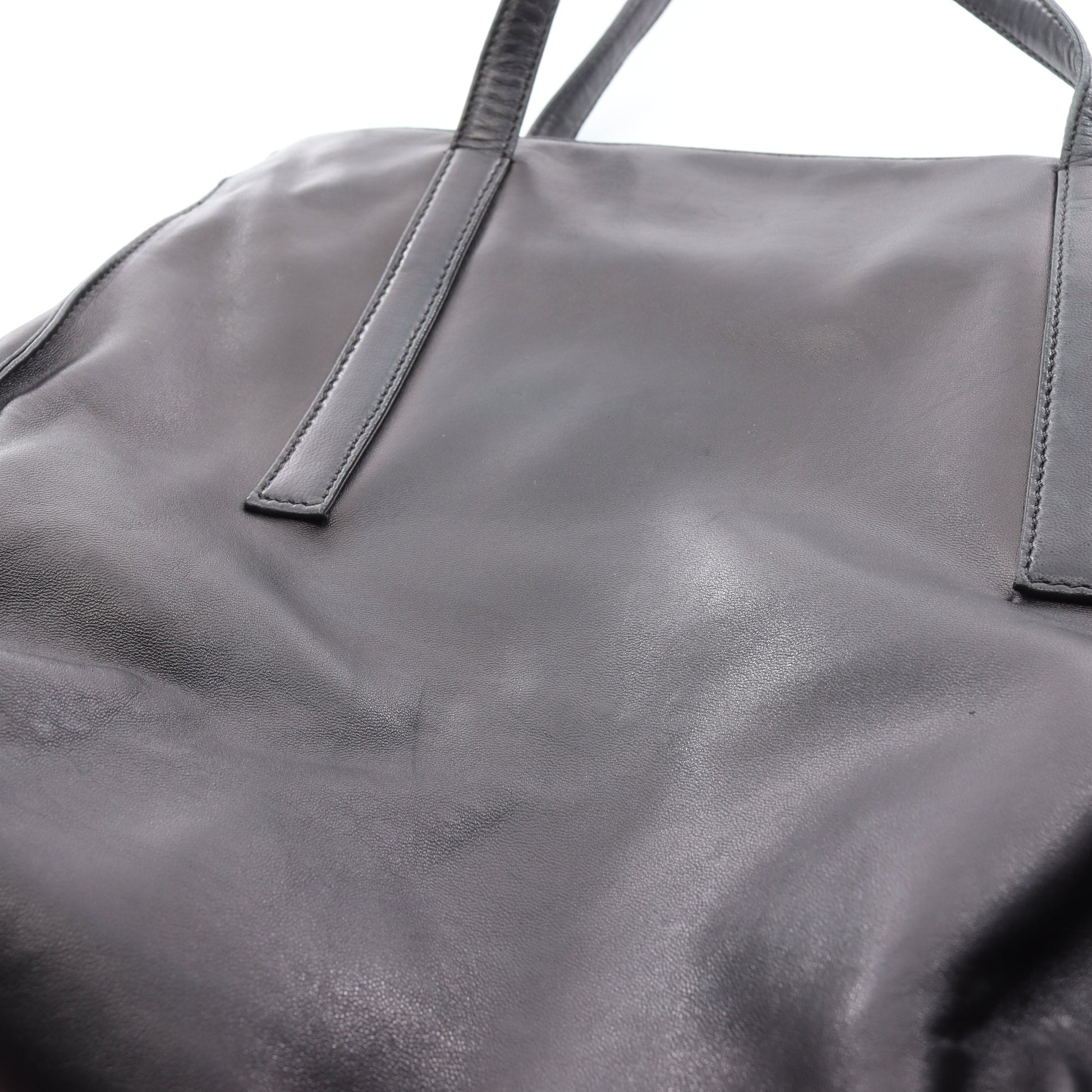 NAPPA ショルダーバッグ レザー ブラック プラダ バッグ PRADA