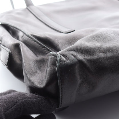 NAPPA ショルダーバッグ レザー ブラック プラダ バッグ PRADA