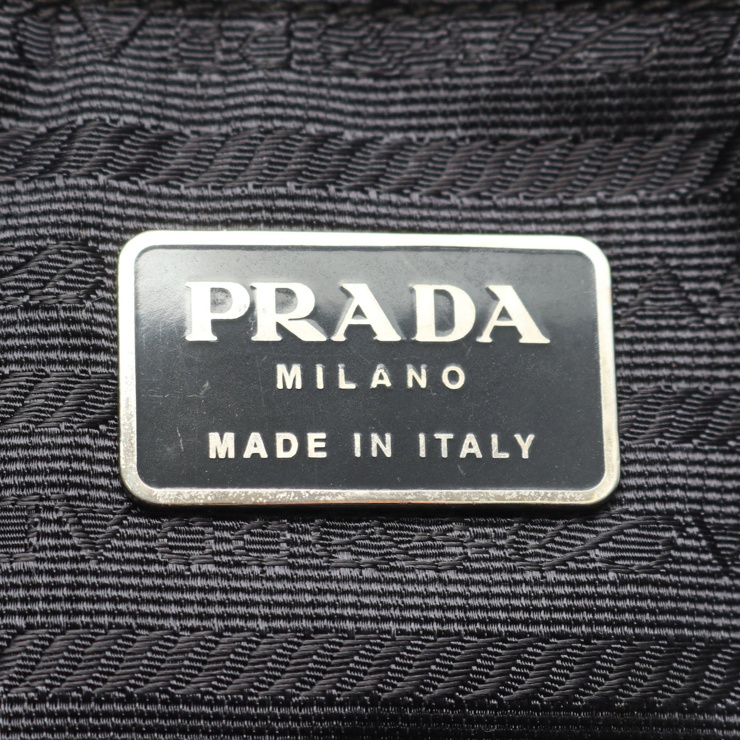 NAPPA ショルダーバッグ レザー ブラック プラダ バッグ PRADA