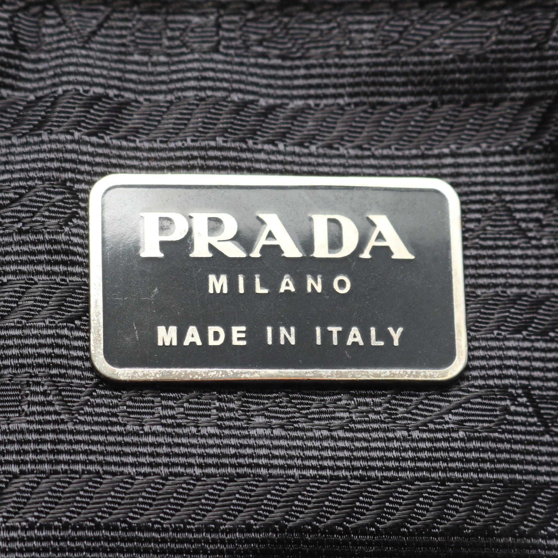 NAPPA ショルダーバッグ レザー ブラック プラダ バッグ PRADA