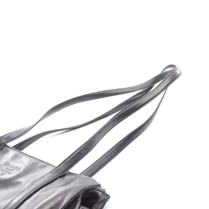 NAPPA ショルダーバッグ レザー ブラック プラダ バッグ PRADA