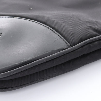 ショルダーバッグ ナイロン レザー ブラック 三角ロゴプレート プラダ バッグ PRADA