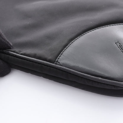 ショルダーバッグ ナイロン レザー ブラック 三角ロゴプレート プラダ バッグ PRADA