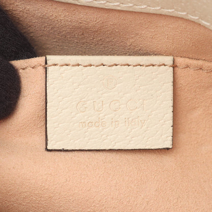 パドロック GGスモール GGスプリーム チェーンショルダーバッグ PVC レザー ベージュ オフホワイト マルチカラー グッチ バッグ GUCCI