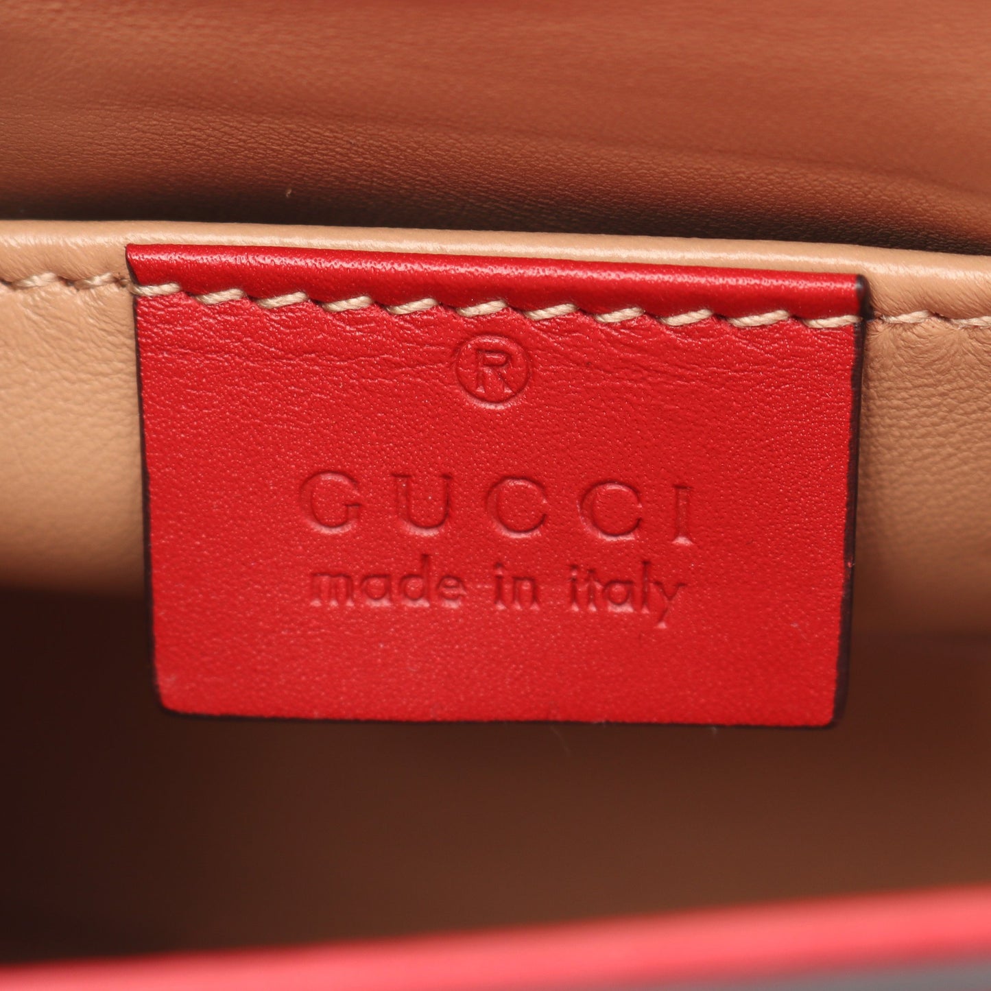 ブロードウェイ チェーンショルダーバッグ レザー レッド 2WAY グッチ バッグ GUCCI