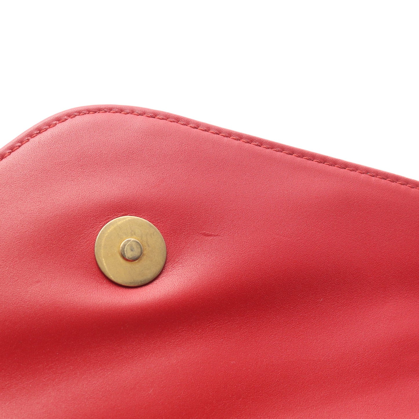 ブロードウェイ チェーンショルダーバッグ レザー レッド 2WAY グッチ バッグ GUCCI