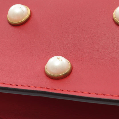 ブロードウェイ チェーンショルダーバッグ レザー レッド 2WAY グッチ バッグ GUCCI