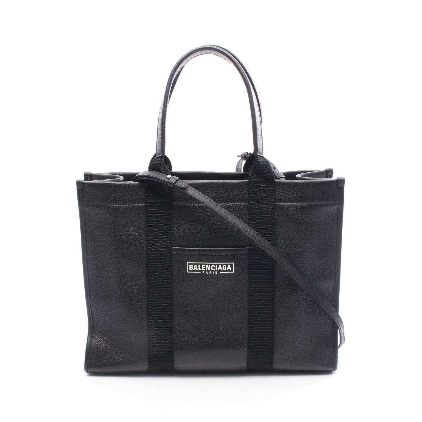HARDWARE TOTE ハードウェア ハンドバッグ トートバッグ レザー ブラック 2WAY バレンシアガ バッグ BALENCIAGA