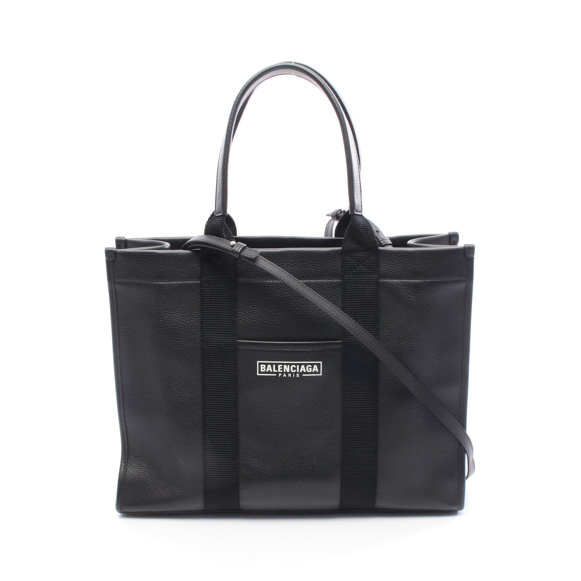 HARDWARE TOTE ハードウェア ハンドバッグ トートバッグ レザー ブラック 2WAY バレンシアガ バッグ BALENCIAGA