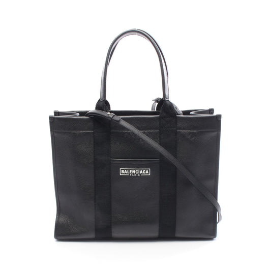 HARDWARE TOTE ハードウェア ハンドバッグ トートバッグ レザー ブラック 2WAY バレンシアガ