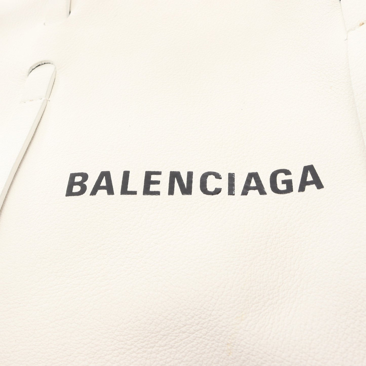 エブリデイ トート S ハンドバッグ トートバッグ レザー オフホワイト バレンシアガ バッグ BALENCIAGA