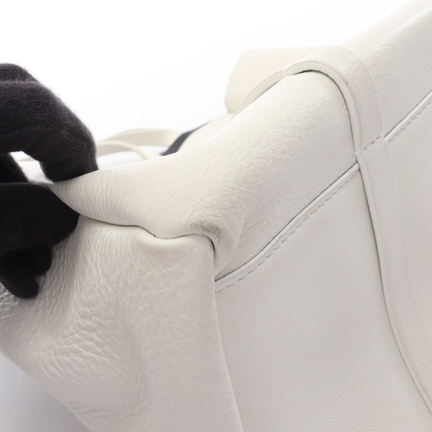 エブリデイ トート S ハンドバッグ トートバッグ レザー オフホワイト バレンシアガ バッグ BALENCIAGA