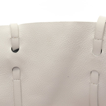 エブリデイ トート S ハンドバッグ トートバッグ レザー オフホワイト バレンシアガ バッグ BALENCIAGA