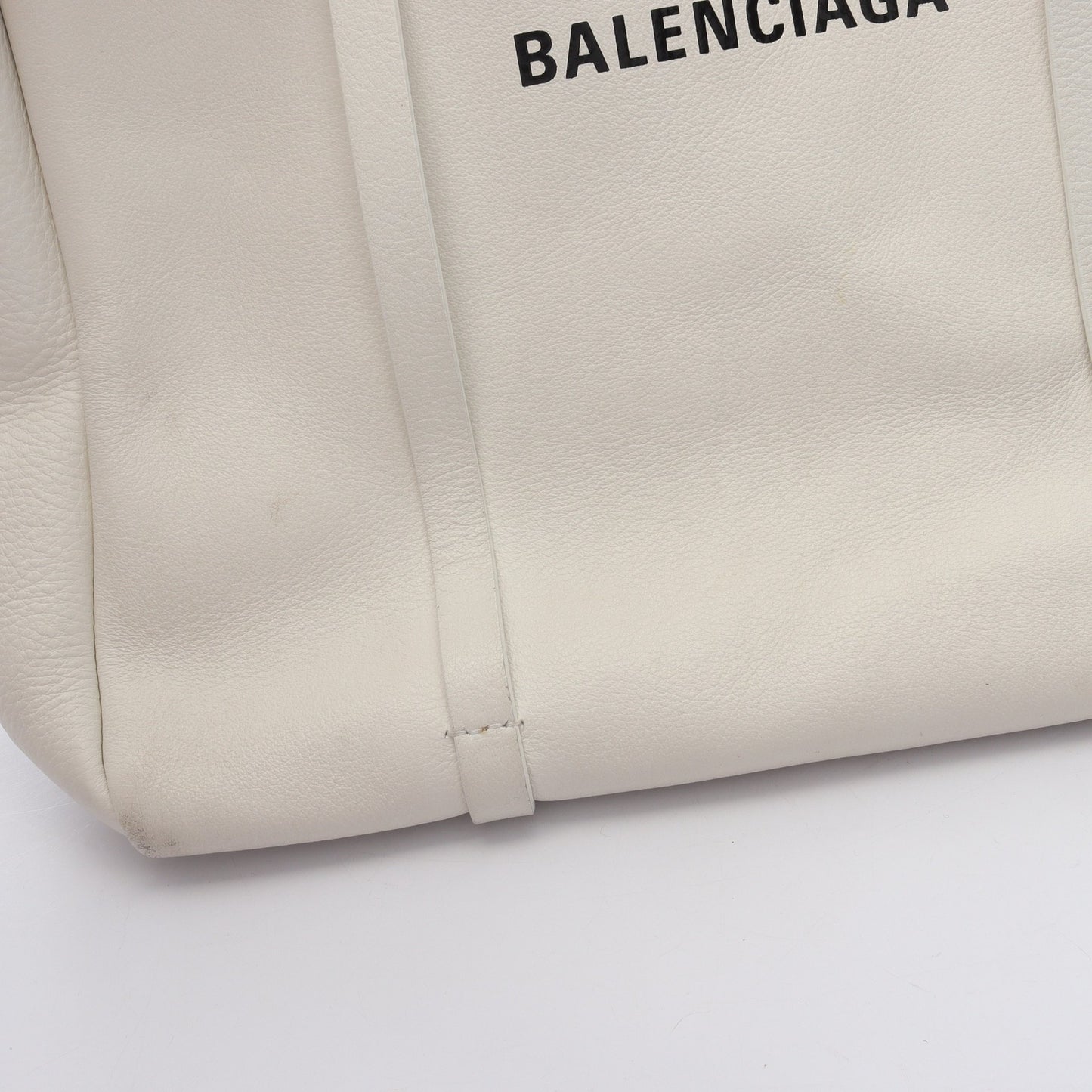 エブリデイ トート S ハンドバッグ トートバッグ レザー オフホワイト バレンシアガ バッグ BALENCIAGA