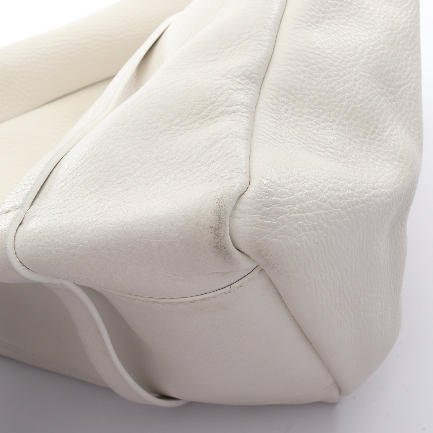 エブリデイ トート S ハンドバッグ トートバッグ レザー オフホワイト バレンシアガ バッグ BALENCIAGA