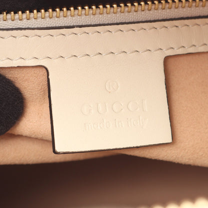 グッチシマ ハンドバッグ レザー オフホワイト 2WAY グッチ バッグ GUCCI