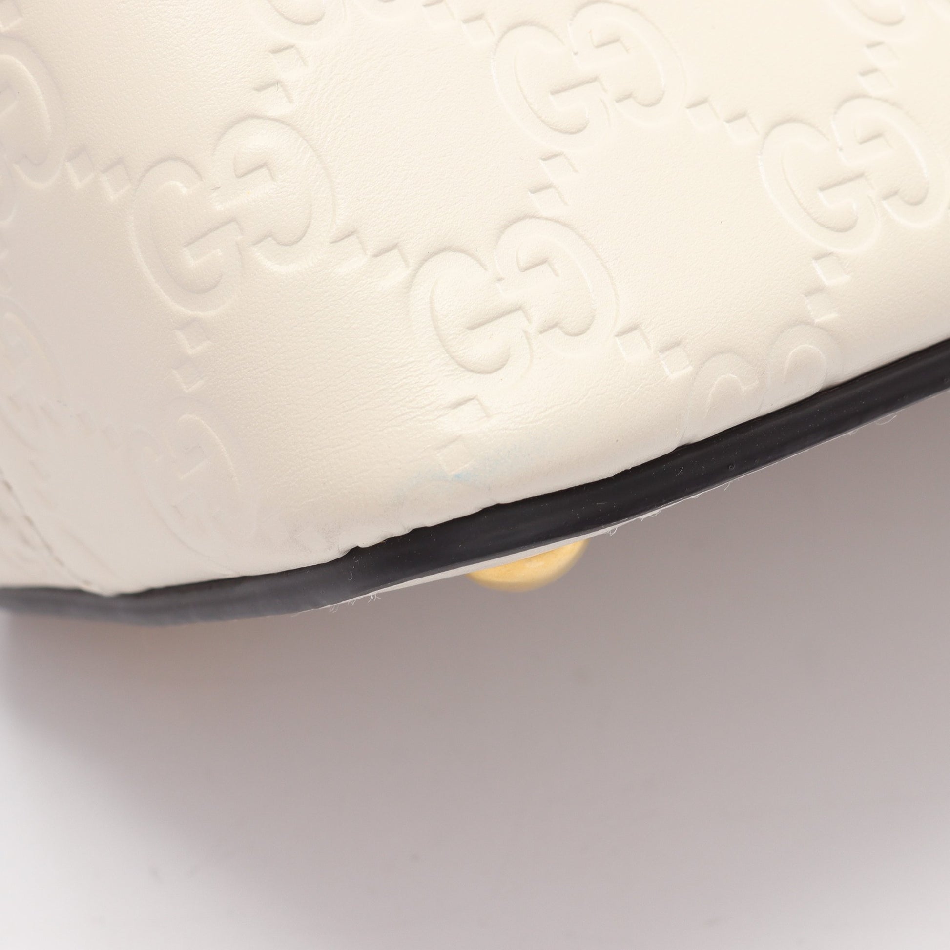 グッチシマ ハンドバッグ レザー オフホワイト 2WAY グッチ バッグ GUCCI