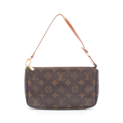 ポシェットアクセソワール モノグラム ハンドバッグ PVC レザー ブラウン ルイヴィトン バッグ LOUIS VUITTON