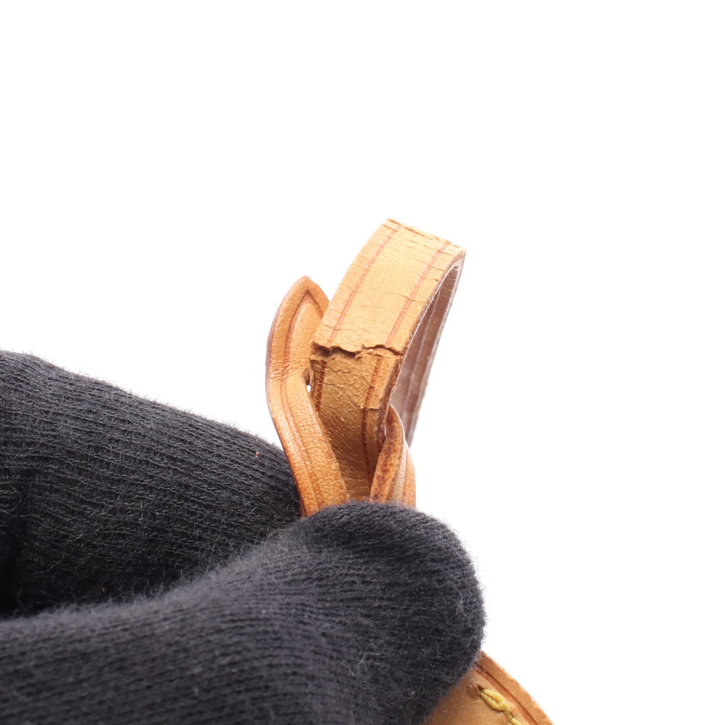 ポシェットアクセソワール モノグラム ハンドバッグ PVC レザー ブラウン ルイヴィトン バッグ LOUIS VUITTON