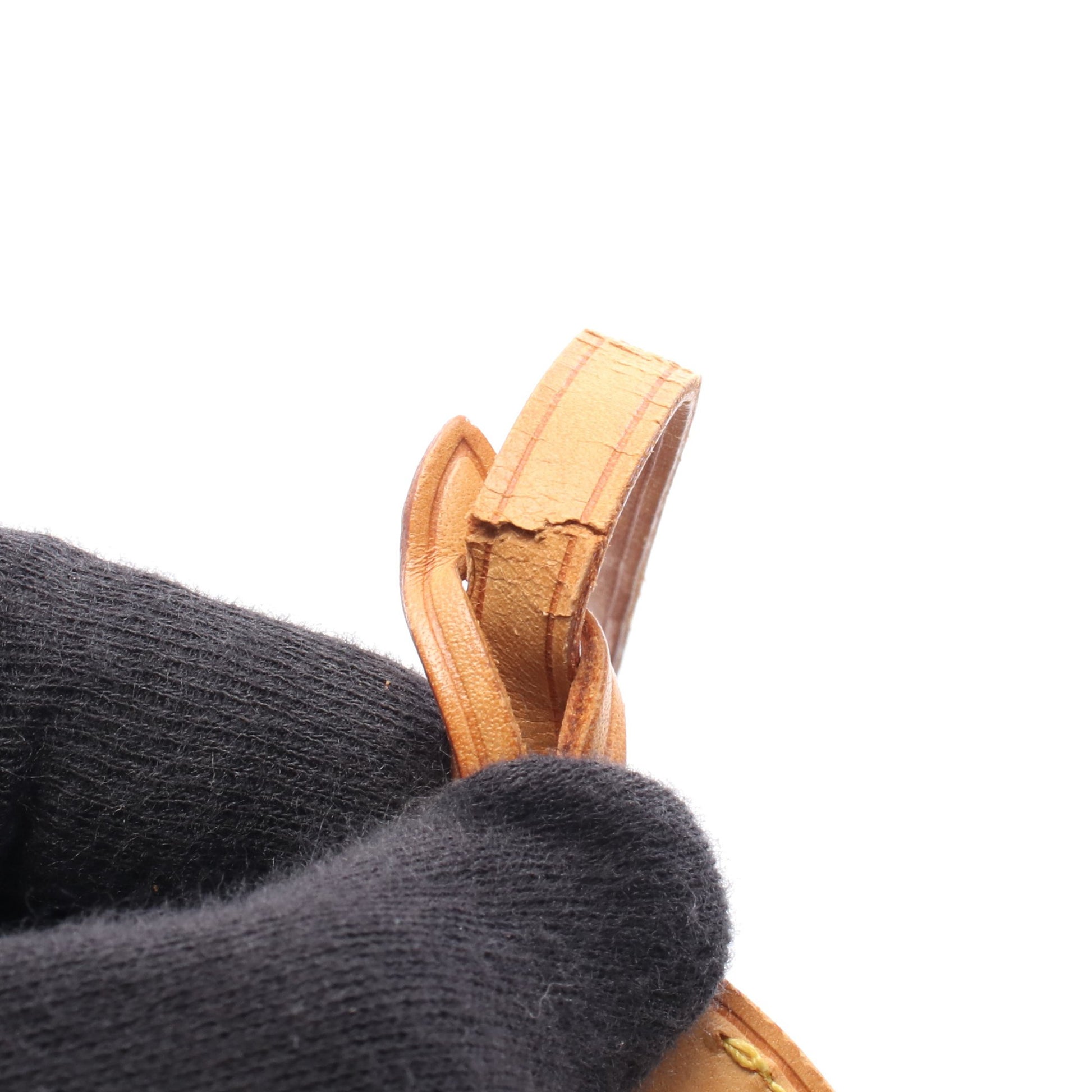 ポシェットアクセソワール モノグラム ハンドバッグ PVC レザー ブラウン ルイヴィトン バッグ LOUIS VUITTON