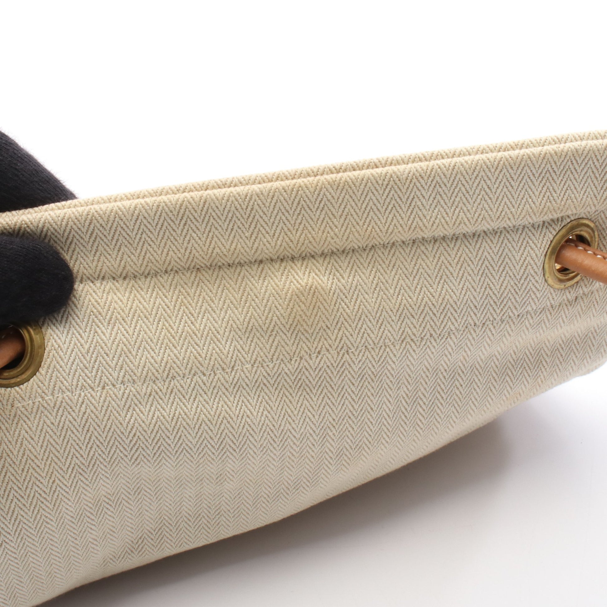 アリーヌPM ショルダーバッグ トワルシェブロン レザー ベージュ ライトブラウン ゴールド金具 エルメス バッグ HERMES